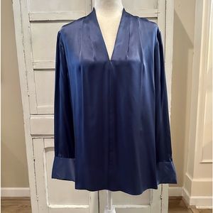 Elie Tahari Long Sleeve Silk Blouse